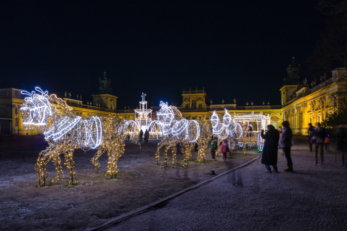 Foto realizzato nel Giardino delle luci di Wilanow, in Polonia